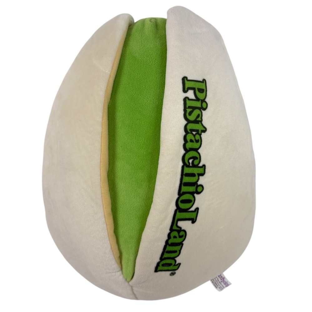 Plushology PistachioLand Nut Plush Stuffed Animal‎ Souvenir Green Cream 11 Inch